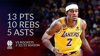 Jarred Vanderbilt 13 pts 10 rebs 5 asts vs Rockets 2223 season [upl. by Isyak554]