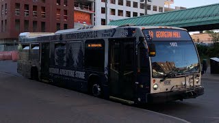 Ride on Barrie Transit 1602 on route 1A Georgian Mall [upl. by Nosaes135]