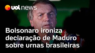 Bolsonaro ironiza declaração de Maduro sobre urnas brasileiras Maduro is my friend [upl. by Nylyoj722]