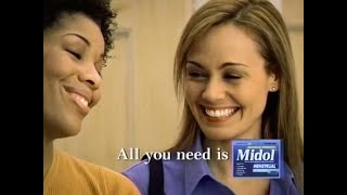 Midol Changing Room Commercial The WB KBWBTV 20 May 09 2003 [upl. by Karlee]