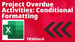 Project Schedule Overdue Activities Conditional Formatting  How to Apply Delays Formula  Expiry [upl. by Trish]