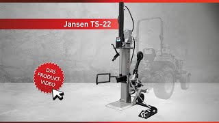 Holzspalter Jansen® TS22 22 t mit Stammheber Zapfwellenantrieb Traktorspalter [upl. by Bannasch]