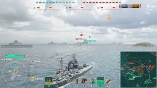 World of Warships  Defence in Mode Shuffle  1875 BXP  Transports destroyer [upl. by Ettenay]