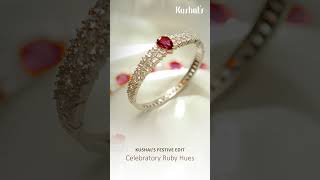 Ravishing Ruby RedRuby Red Zircons  Kushals Fashion Jewellery [upl. by Jens807]