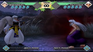 Sesshomaru Vs Inuyasha  Inuyasha Feudal Combat PS2 [upl. by Asiul151]