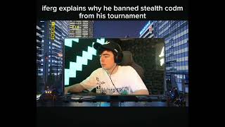 iferg explains why he banned stealth codm [upl. by Nalyorf]