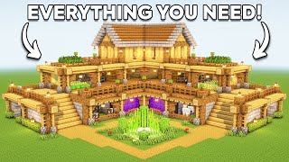 Minecraft The Ultimate Survival House Tutorial🏠🛠️ [upl. by Mitzi]