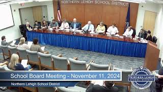 NLSD School Board Meeting  November 11 2024 [upl. by Milli]