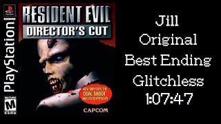 Resident Evil DC PSX Speedrun  Jill Original Best Ending  10747 PSP Glitchless WR [upl. by Torry534]