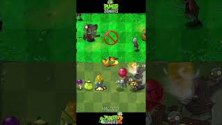 Pvz vs pvz 2  Cob Cannon Squash Scaredy Shroom Vs Gargantuar zombie Team shorts [upl. by Ayik]