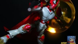 AFR  Warp Digivolving Guilmon to Gallantmon Japanese Version Figure Review [upl. by Assyl]