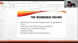 SGS Lecture Series on the Supreme Court Mandanas 2019 Ruling [upl. by Ylrrad]