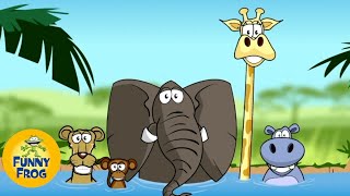 Stuck in the mud  Lyric Video  Funny cartoon song about animals  Funny Frog [upl. by Patnode]