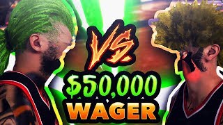 50000 1v1 WAGER OF THE YEAR • HANKDATANK25 vs SHOOTEVERYONE • HIGHEST WAGER IN 2K HISTORY😱😱😱 [upl. by Elburt]