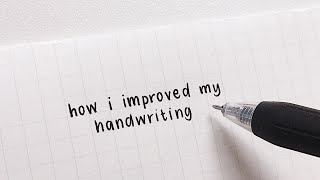 how i improved my handwriting [upl. by Folberth326]