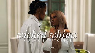 how to use wicked whims installation tutorial realistic gameplay settings amp more  the sims 4 [upl. by Hammad]