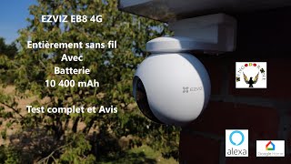 Ezviz EB8 4G DéballageConnexionApplicationComparatif CB8avis voir description ligne du temps [upl. by Atiuqal157]