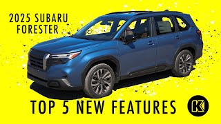 Top 5 New Features of the 2025 Subaru Forester Touring [upl. by Ayote]