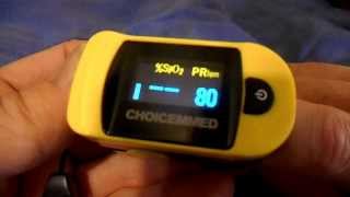 Choicemmed Oxywatch C20 Pulse Oximeter in use [upl. by Worrell]