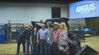 Keith Ergle Wins a Cat® 289D at the 2017 American Angus Association Convention [upl. by Anikal761]