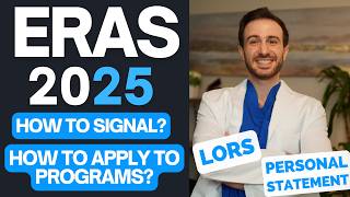 Signaling and Applying to Residency Programs through ERAS 2025  Submitting LORs through ERAS [upl. by Celina]