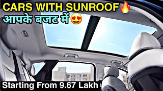 Top 5 Cheapest Sunroof Car under 10 lakhs in india🔥Top 5 Affordable Cars Under 10 lakhs with Sunroof [upl. by Conal]