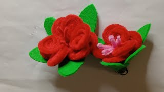 Amazing rose flowermake with pipe cleaner [upl. by Kondon]