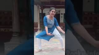 Pandian stores 2 actress Shalini dance telugu music song dance [upl. by Assirrem]