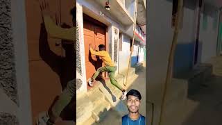 Mu Par Gate Band Kar Diya 😅😅 comedy funny vikramfunny prank realfoolsshorts63 [upl. by Airdnaid]