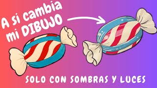 A si puedes CAMBIAR tus DIBUJOS con LUCES y SOMBRAS Tutorial [upl. by Kev]