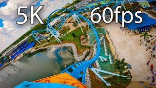 Pipeline The Surf Coaster front seat onride 5K POV 60fps SeaWorld Orlando [upl. by Nannoc]