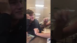 CUTE REACTION🥺 Kissing my best friend tiktok  PART 6 [upl. by Carree241]