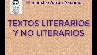 Textos no literarios y literarios [upl. by Depoliti948]