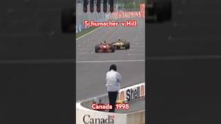 Schumacher versus Hill 🇨🇦 Canada 🇨🇦 1998 F1 [upl. by Nilorac]