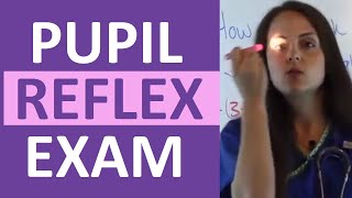 How to Check Pupil Reflexes Response  Consensual and Direct Reaction  Nursing Clinical Skills [upl. by Clemmy]