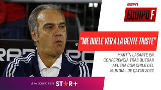 quotME DUELE VER A LA GENTE TRISTE PORQUE LO SIENTO COMO PROPIOquot Martín Lasarte en conferencia [upl. by Anailil]