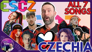 🇨🇿 Czech National Final  ALL 7 songs REACTION amp ANALYSIS 🔍  ESCZ 2024 🇨🇿 [upl. by Valleau]