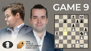 FIDE World Chess Championship Game 9  Carlsen vs Nepo [upl. by Vivl]