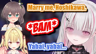 Sena Slams Her Desk When Matsuri Proposes to Hoshikawa VSPOHololiveNijisanji [upl. by Stempien]