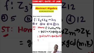 27 total number of group homomorphism from f Z3 x Z6 to Z12 ammathstutorials [upl. by Jenn]