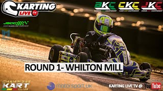 The Kart Championship  Round 1  Whilton Mill  Saturday LIVE [upl. by Olva]