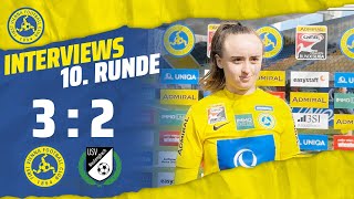 ADMIRAL Frauen Bundesliga  10 Runde  Interviews  First Vienna FC 1894 USV Neulengbach [upl. by Itnava]