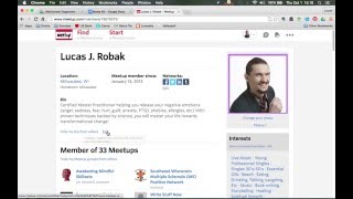 Meetup Profile How To [upl. by Ainnet]