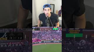 Giants Fan Reacts to Braves Game [upl. by Nnylyaj]