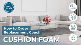 how to order replacement couch cushion foam [upl. by Ahsitaf]