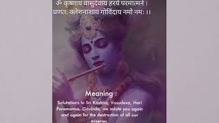 Krishna Mantra  Om Krishnaya Vasudevaya Haraye Paramatmane 21 Times  Bhakti Song  Krishna Bhajan [upl. by Attelrak]