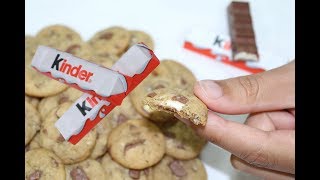 BITE SIZE KINDER COOKIES  Soft amp Chewy [upl. by Namreg]