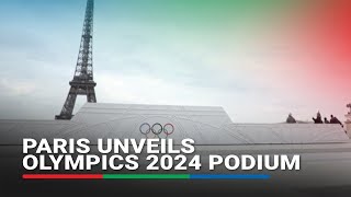 Paris unveils Olympics 2024 podium [upl. by Okiek]