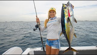 No BAIT Needed Deep Sea SLOW PITCH Jigging HOW TO Catch Clean Cook [upl. by Noeled]