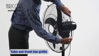 Quick amp Easy to install Misting Kit  Pedestal Stand Fan [upl. by Elleiad]